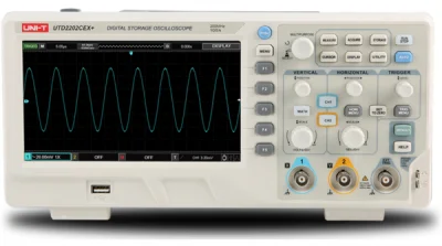 UNI-T UTD2202CEX+ 200MHz Çift Kanal Masa Tipi Osiloskop