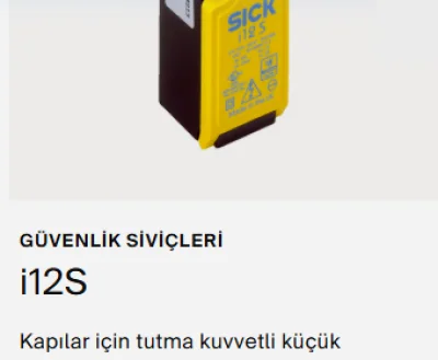 SICK i12S Mekanik Emniyet Sivici