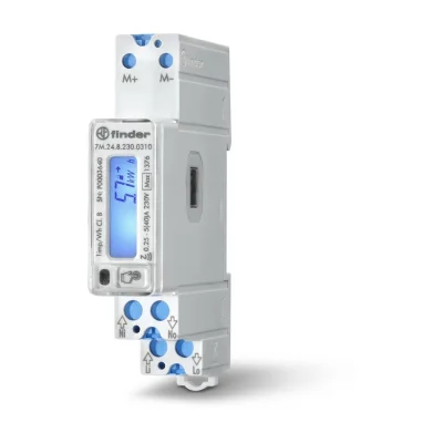 Tip 7M.24 - Çift yönlü, tek fazlı ve LCD ekranlı enerji ölçer