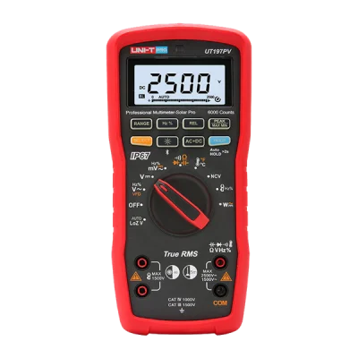 UNI-T UT197PV 2500V DC Solar True RMS Profesyonel Multimetre