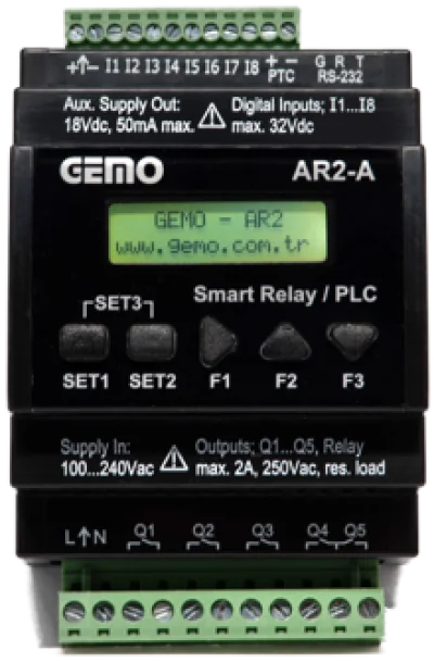 AR2 Akıllı Röle / PLC Ailesi