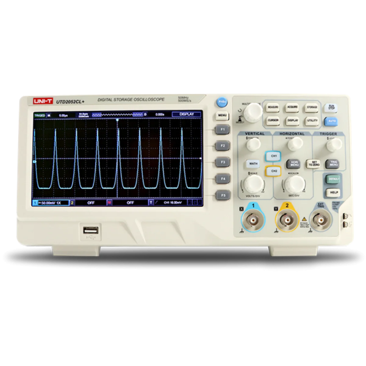 UNI-T UTD2052CL+ 50MHz Çift Kanal Masa Tipi Osiloskop - Olimpiyat Otomasyon