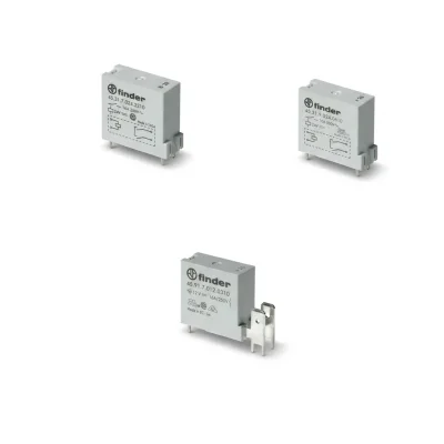45 Serisi - Minyatür PCB röle + 250 Faston 10-16 A